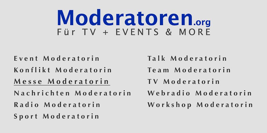 Messe Moderatorin Messe Moderatorin