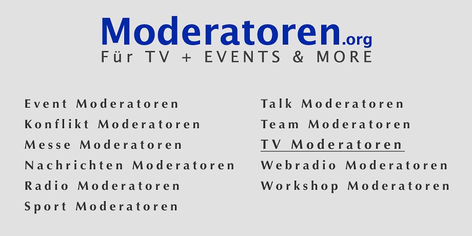 TV Moderatoren TV Moderatoren