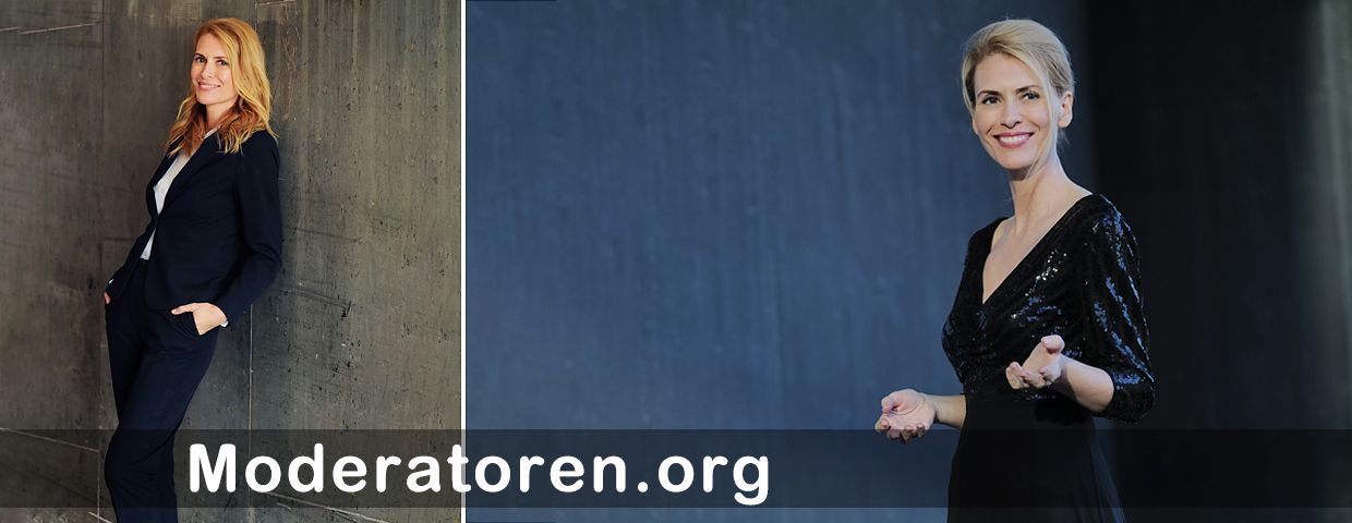 Galamoderatorin Andra Kokott Moderatoren.org